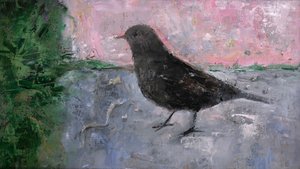 द अर्ली बर्ड, 2008 (लकड़ी पर तेल)
